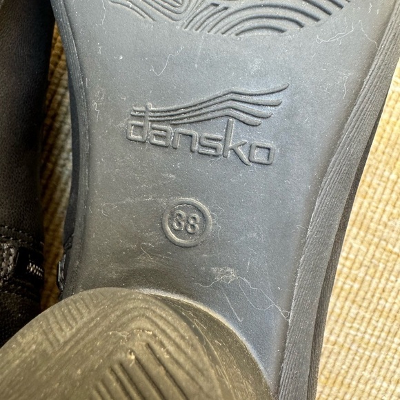 DANSKO Raina Black Leather Booties size 38 - Picture 5 of 11